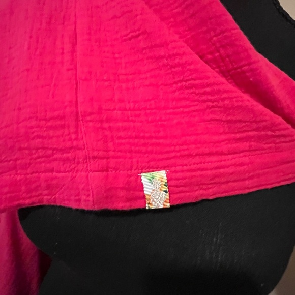 Tommy Bahama Coral Isle Belted Cotton
Jumpsuit, Bright Rose, Small - Picture 7 of 8